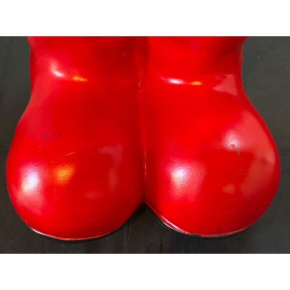 Holiday Boot Decorative Ornament By Merry Moments - 9" x 6" x 6" - Red & White - - Picture 9 of 9